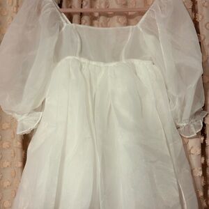 Selkie The Ivory Puff Dress - XXS